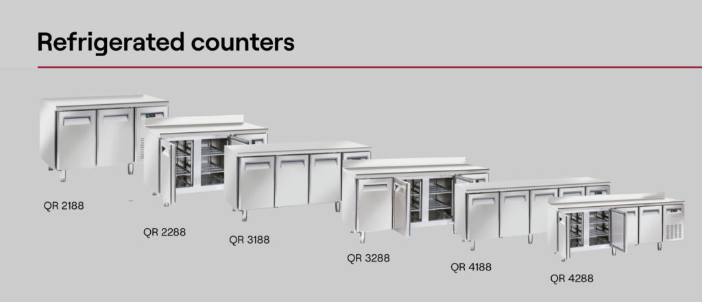 Refrigerated counters with Wi-Fi
